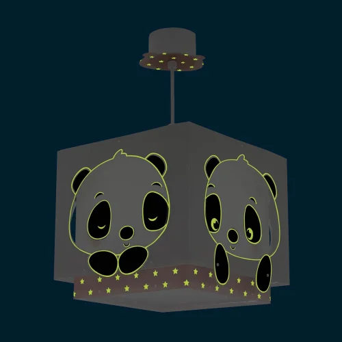 LÁMPARA DE TECHO PANDA ROSA