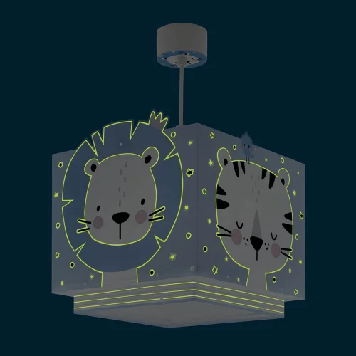 LÁMPARA DE TECHO BABY JUNGLE AZUL LÁMPARA DE TECHO BABY JUNGLE AZUL