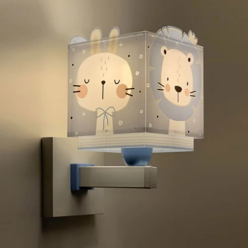 APLIQUE DE PARED BABY JUNGLE AZUL