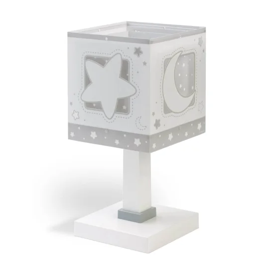 LÁMPARA DE MESA LUNA GRIS