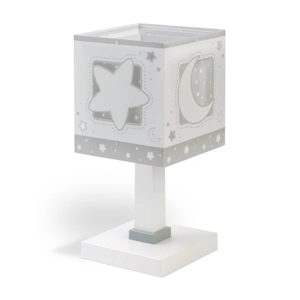 LÁMPARA DE MESA LUNA GRIS