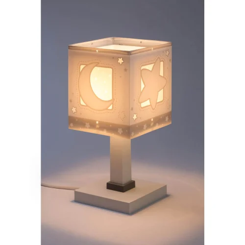 LÁMPARA DE MESA LUNA GRIS