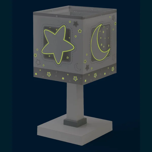 LÁMPARA DE MESA LUNA GRIS