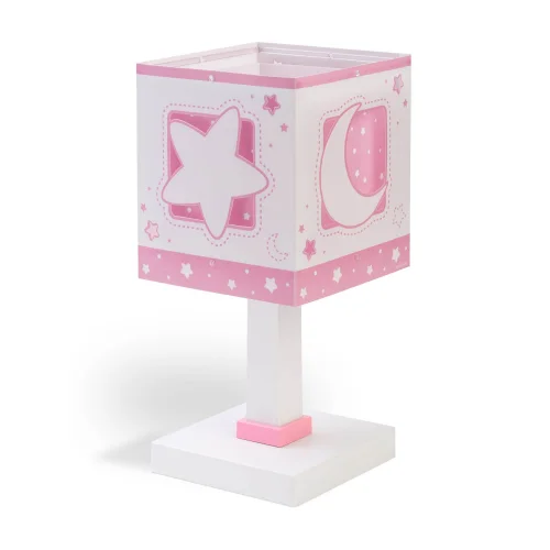 LÁMPARA DE MESA LUNA ROSA