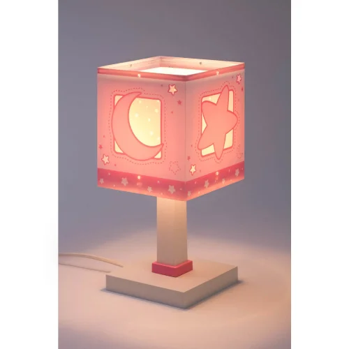 LÁMPARA DE MESA LUNA ROSA