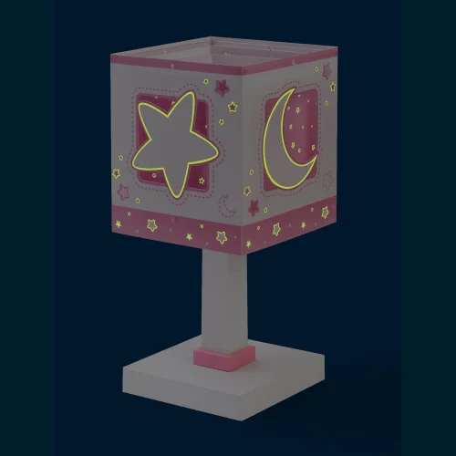 LÁMPARA DE MESA LUNA ROSA