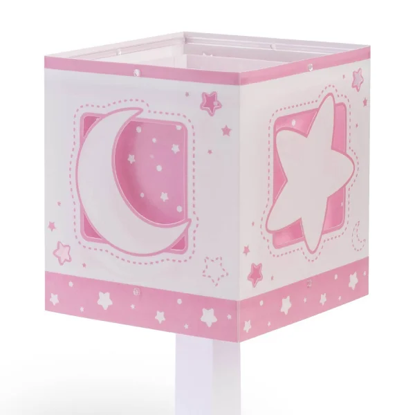 LÁMPARA DE MESA LUNA ROSA