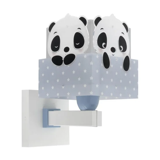 APLIQUE DE PARED PANDA AZUL
