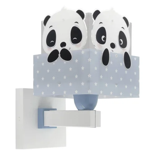 APLIQUE DE PARED PANDA AZUL