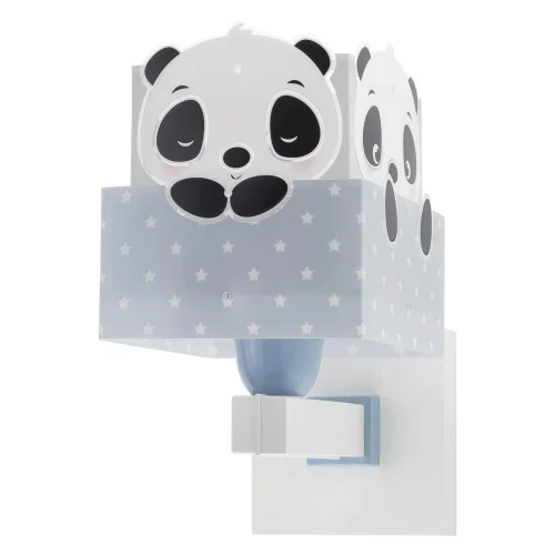APLIQUE DE PARED PANDA AZUL