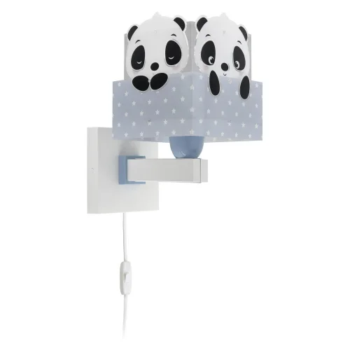 APLIQUE DE PARED PANDA AZUL
