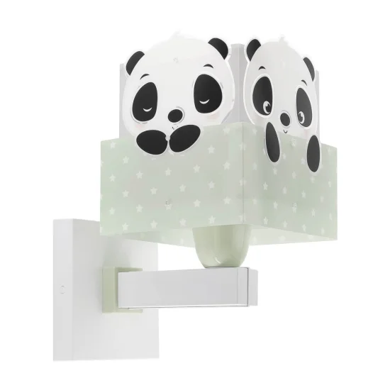 APLIQUE DE PARED PANDA VERDE