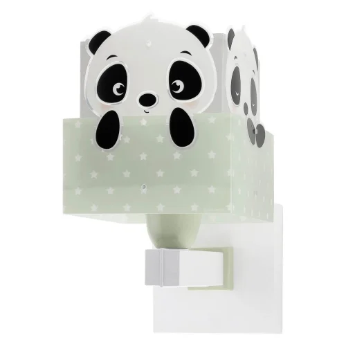 APLIQUE DE PARED PANDA VERDE