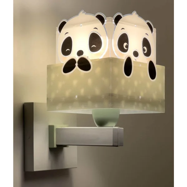 APLIQUE DE PARED PANDA VERDE