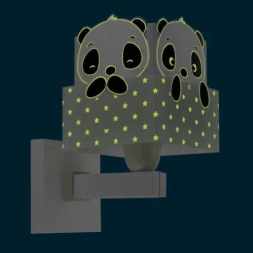 APLIQUE DE PARED PANDA VERDE