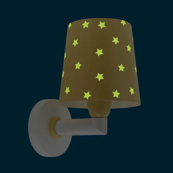 APLIQUE DE PARED STAR LIGHT AMARILLO