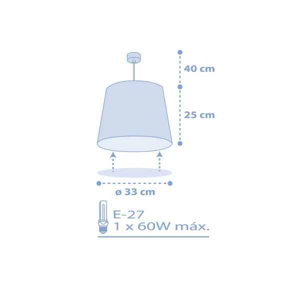 LÁMPARA DE TECHO STAR LIGHT AZUL LÁMPARA DE TECHO STAR LIGHT AZUL