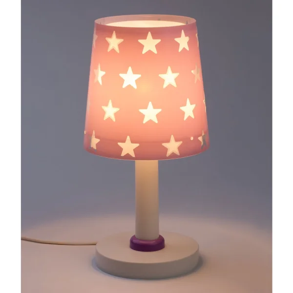 LÁMPARA DE MESA INFANTIL STARS MALVA