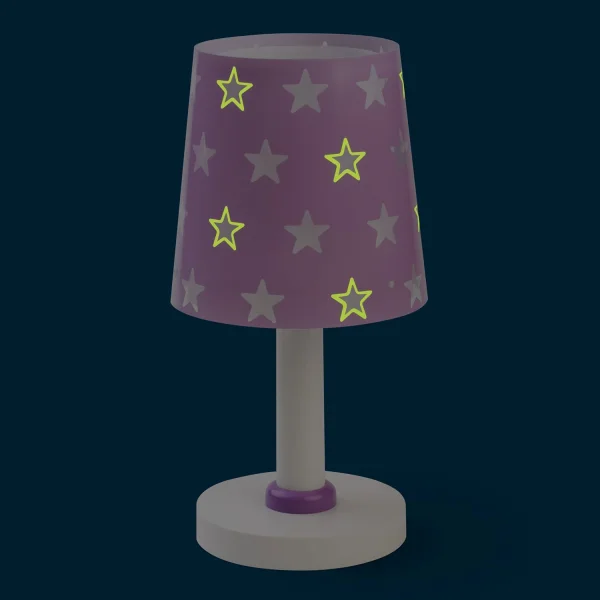 LÁMPARA DE MESA INFANTIL STARS MALVA