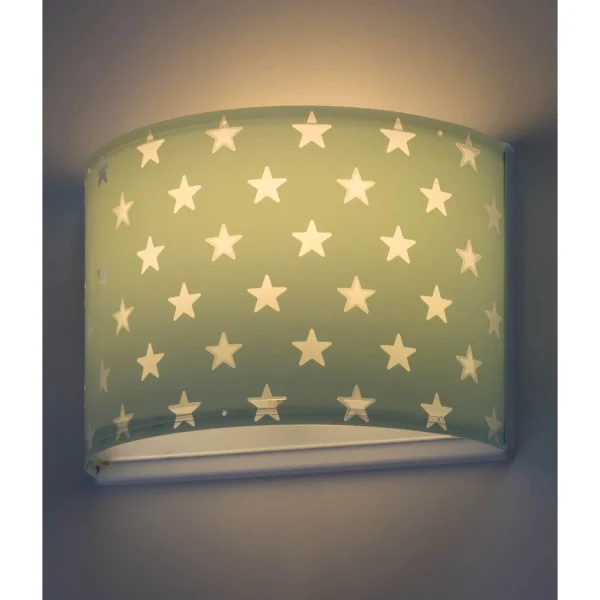 APLIQUE DE PARED INFANTIL STARS VERDE