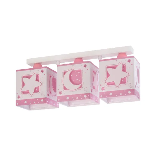 PLAFÓN 3 LUCES LUNA ROSA PLAFÓN 3 LUCES LUNA ROSA