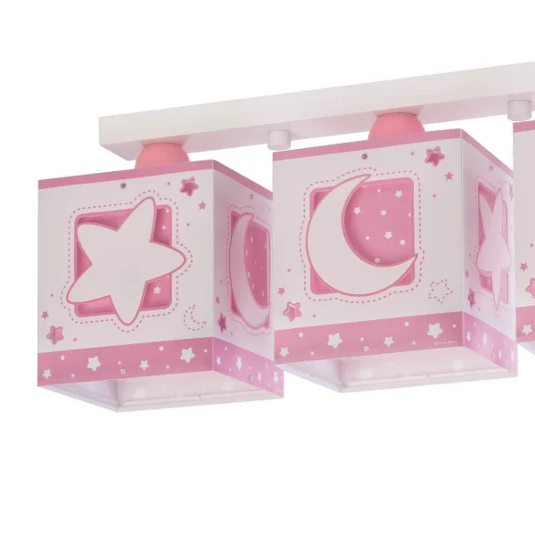 PLAFÓN 3 LUCES LUNA ROSA PLAFÓN 3 LUCES LUNA ROSA