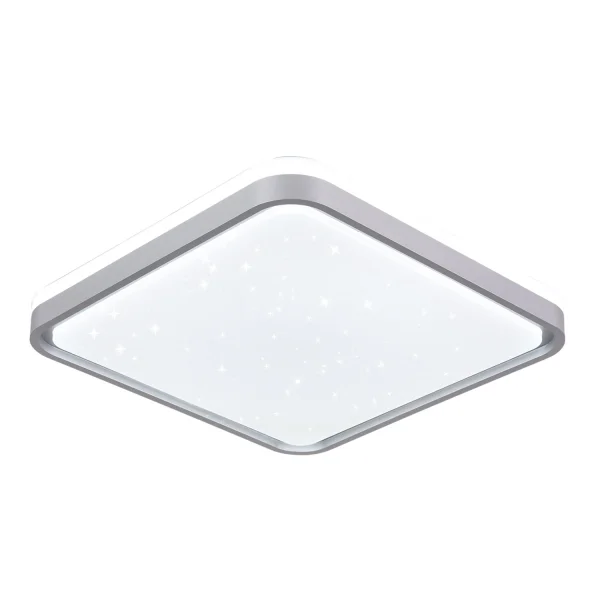 PLAFÓN LED 78W PW LED REGULABLE BLANCO PLATA CUADRADO TELLUS PLAFÓN LED 78W PW LED REGULABLE BLANCO PLATA CUADRADO TELLUS