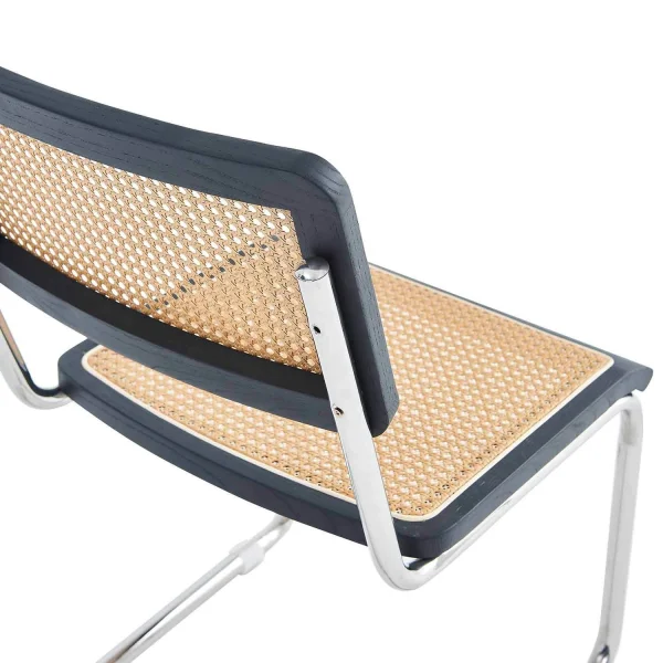 SILLA WEBSTER NEGRA RATTAN PL