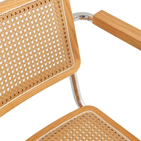 SILLA WEBSTER CON REPOSABRAZOS RATTAN PL COLOR NATURAL