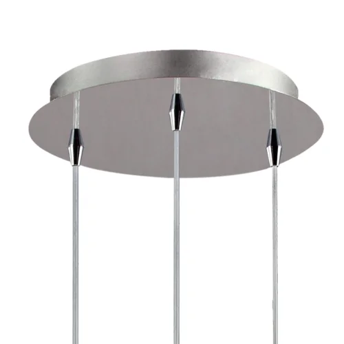 LÁMPARA DE TECHO 3 LUCES CRISTAL EXTERIOR FUMÉ INTERIOR BLANCO Ø38 NOLINA