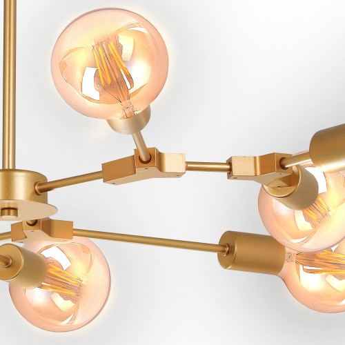 LÁMPARA DE TECHO AUREL 9 LUCES ORO LÁMPARA DE TECHO AUREL 9 LUCES ORO