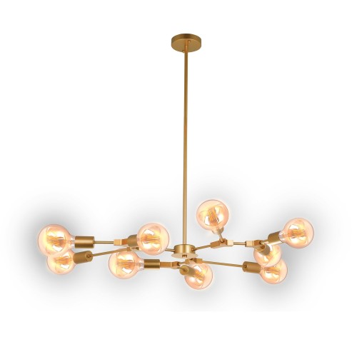 LÁMPARA DE TECHO AUREL 9 LUCES ORO LÁMPARA DE TECHO AUREL 9 LUCES ORO