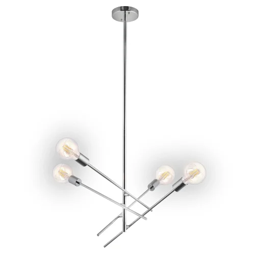 LÁMPARA DE TECHO RIGEL 4 LUCES CROMO LÁMPARA DE TECHO RIGEL 4 LUCES CROMO