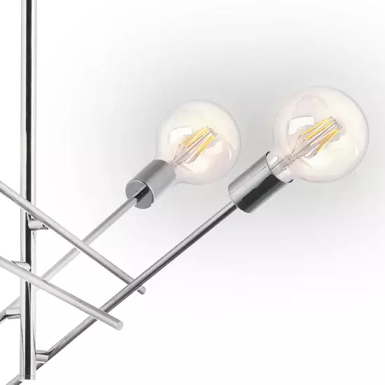 LÁMPARA DE TECHO RIGEL 4 LUCES CROMO 2