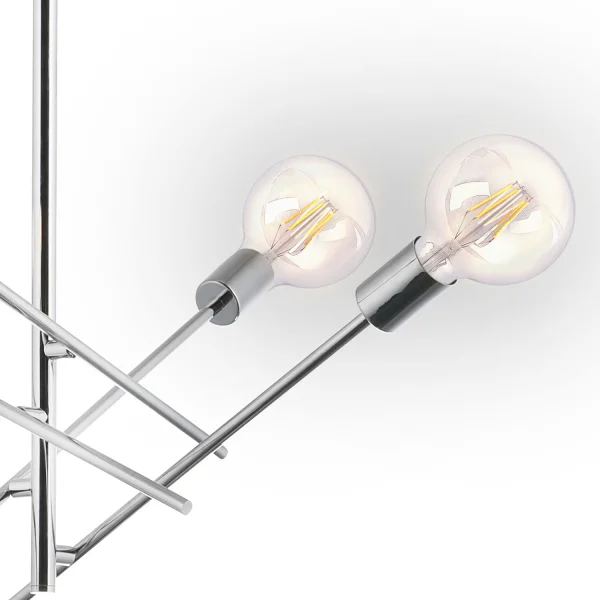 LÁMPARA DE TECHO RIGEL 4 LUCES CROMO LÁMPARA DE TECHO RIGEL 4 LUCES CROMO