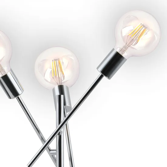 LÁMPARA DE MESA RIGEL 3 LUCES CROMO 2