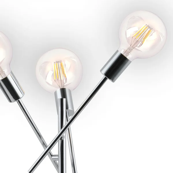 LÁMPARA DE MESA RIGEL 3 LUCES CROMO