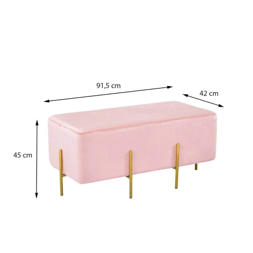 PUFF RECTANGULAR ROSA WOLK PUFF RECTANGULAR ROSA WOLK