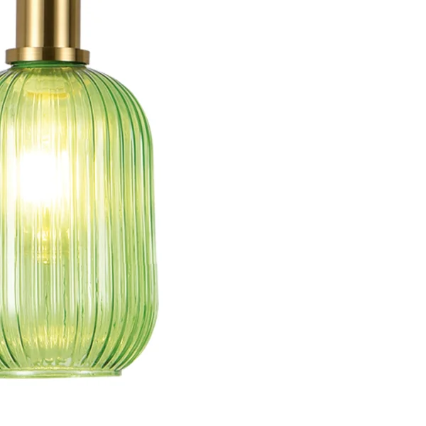 LÁMPARA DE TECHO 1 LUZ TULIPA VERDE E27 SHELBY