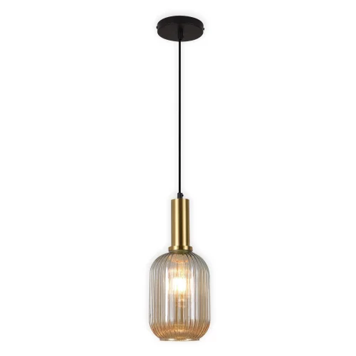 LÁMPARA DE TECHO 1 LUZ TULIPA ÁMBAR E27 SHELBY