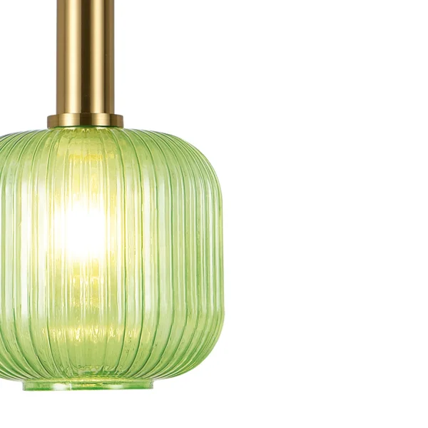 LÁMPARA DE TECHO 1 LUZ TULIPA VERDE Ø20 E27 SHELBY