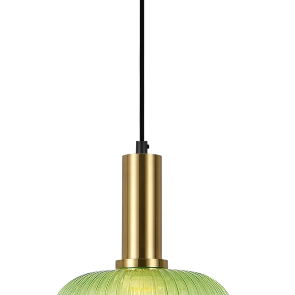 LÁMPARA DE TECHO 1 LUZ TULIPA VERDE Ø20 E27 SHELBY