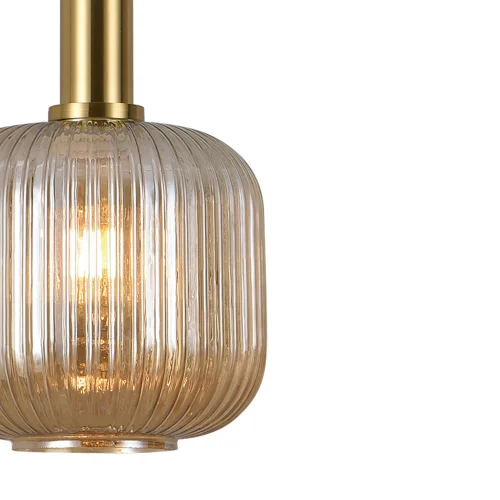 LÁMPARA DE TECHO 1 LUZ TULIPA ÁMBAR Ø20 E27 SHELBY