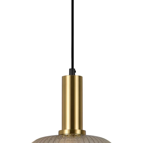 LÁMPARA DE TECHO 1 LUZ TULIPA ÁMBAR Ø20 E27 SHELBY