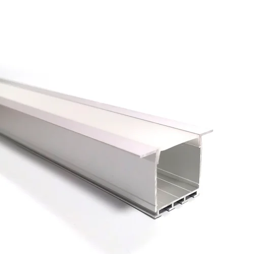 PERFIL ALUMINIO PARA TIRAS LED EMPOTRABLE DOBLE TIRA 26x26mm