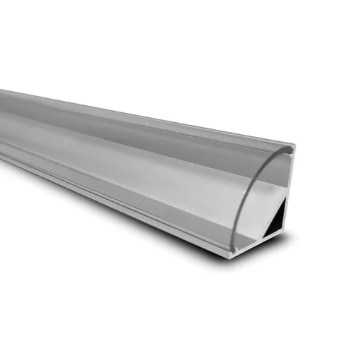 PERFIL ALUMINIO PARA TIRA LED C/TAPA TRANSPARENTE PARA RINCÓN 16,3x16,3mm PERFIL ALUMINIO PARA TIRA LED C/TAPA TRANSPARENTE PARA RINCÓN 16,3x16,3mm