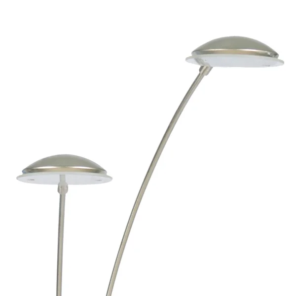 Lámpara de pie diseño led 15 w spiry cromo