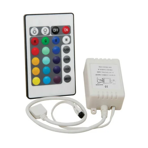 CONTROLADOR REMOTO RGB 12V 5 AMPERIOS CON MANDO CONTROLADOR REMOTO RGB 12V 5 AMPERIOS CON MANDO