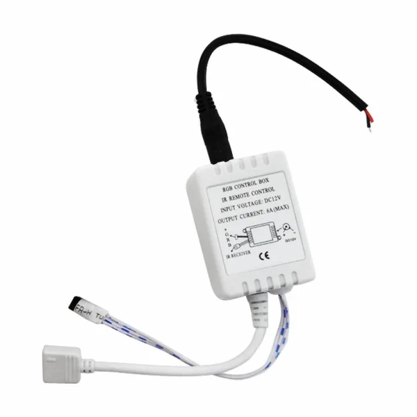 CONTROLADOR REMOTO RGB 12V 5 AMPERIOS CON MANDO CONTROLADOR REMOTO RGB 12V 5 AMPERIOS CON MANDO