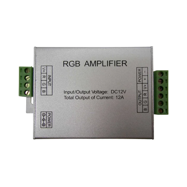 AMPLIFICADOR LLEGADA CORRIENTE PARA TIRAS LED 12V/24V